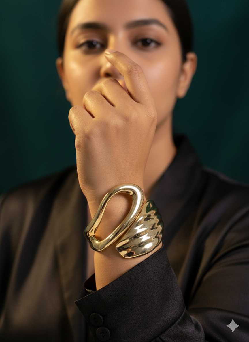 Anti Tarnish Broad Bangle