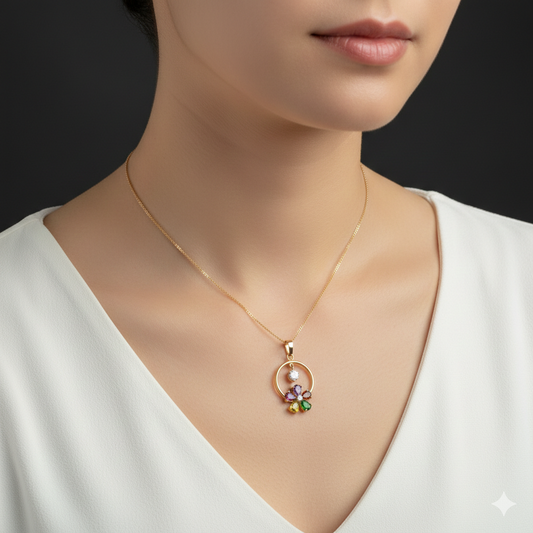 Xuping Chain Pendant Neckpiece