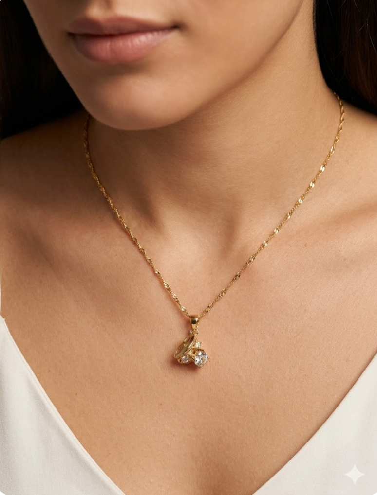 Xuping Chain Pendant Neckpiece