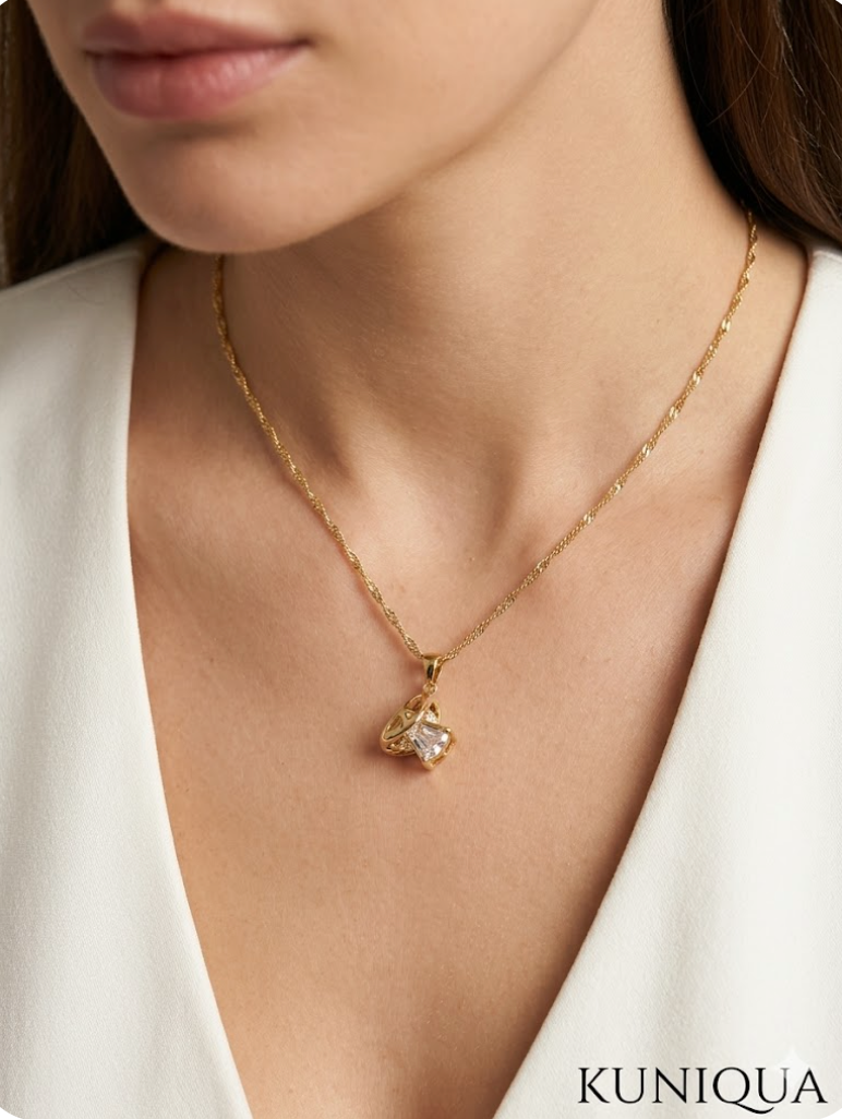 Xuping Chain Pendant Neckpiece